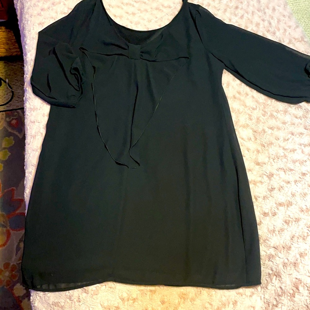 Black shift dress